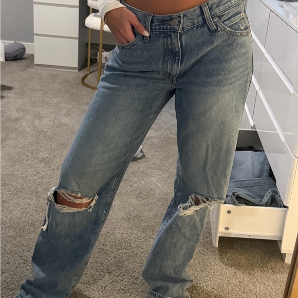 Levi's Denim - Stylish Blue Ripped Women's Jeans